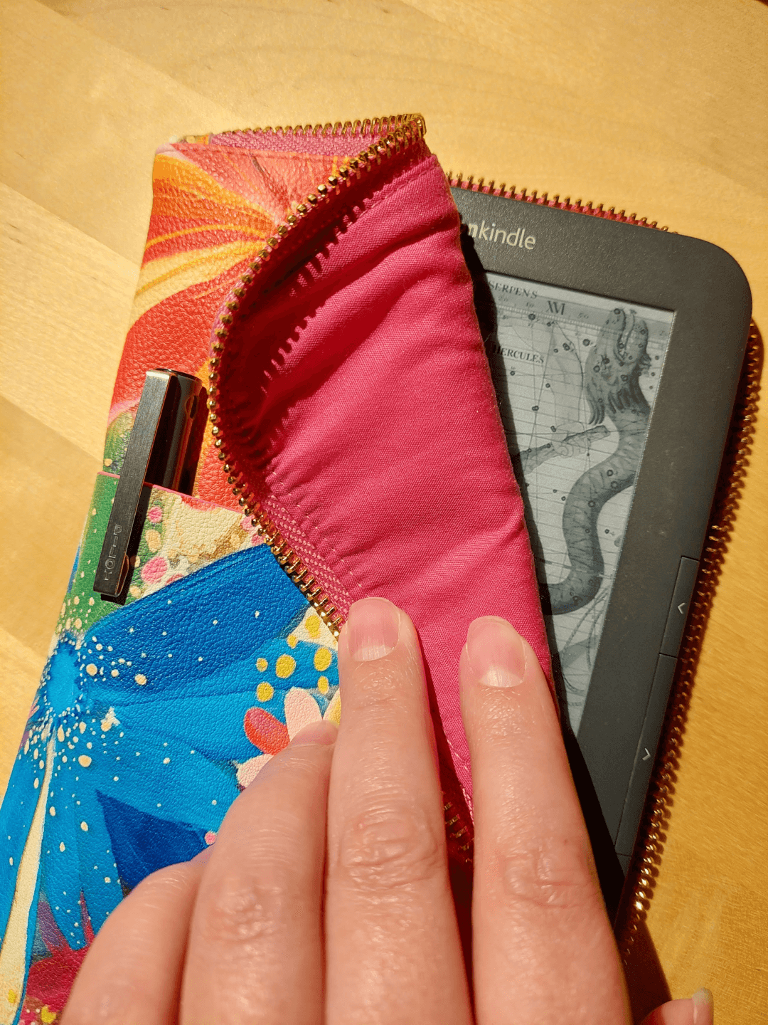 Photo of planny pack with Kindle